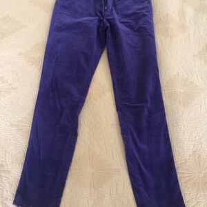 LOFT Purple fine corduroy super skinny Size 28/6